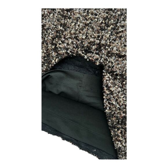 Dress The Population Alessandra Sequin Midi Skirt Sz Medium - Picture 9 of 11
